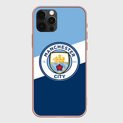 Чехол для iPhone 12 Pro Max FC Manchester City: Colors, цвет: 3D-светло-розовый