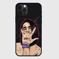 Чехол для iPhone 12 Pro Max Face Star, цвет: 3D-черный