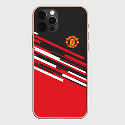 Чехол для iPhone 12 Pro Max Man UTD FC: Sport Line 2018, цвет: 3D-светло-розовый