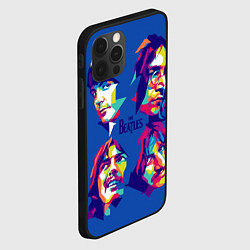 Чехол для iPhone 12 Pro Max The Beatles: Faces, цвет: 3D-черный — фото 2