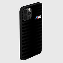 Чехол для iPhone 12 Pro Max BMW M BLACK & GREY, цвет: 3D-черный — фото 2