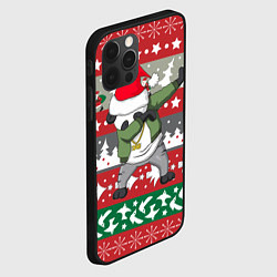 Чехол для iPhone 12 Pro Max Panda Dab: Xmas, цвет: 3D-черный — фото 2