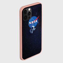 Чехол для iPhone 12 Pro Max NASA: Hello World, цвет: 3D-светло-розовый — фото 2