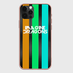 Чехол для iPhone 12 Pro Max Imagine Dragons: Evolve Lines, цвет: 3D-светло-розовый