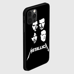 Чехол для iPhone 12 Pro Max Metallica - rock band, цвет: 3D-черный — фото 2