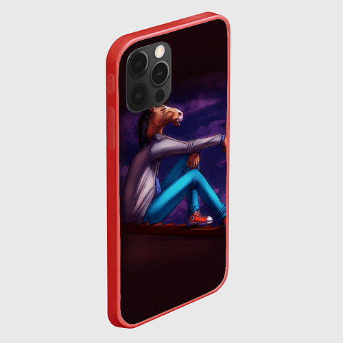 Чехол iPhone 12 Pro Max BoJack / 3D-Красный – фото 2