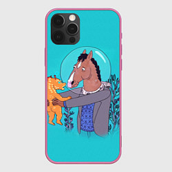 Чехол для iPhone 12 Pro Max BoJack, цвет: 3D-малиновый