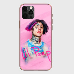 Чехол для iPhone 12 Pro Max Lil Peep: Pink Style, цвет: 3D-светло-розовый