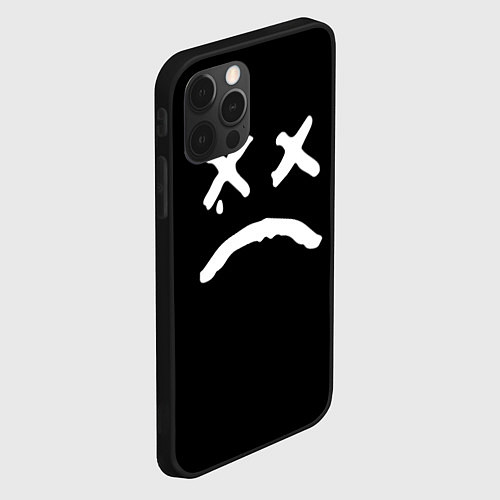 Чехол iPhone 12 Pro Max Lil Peep: RIP Smile / 3D-Черный – фото 2