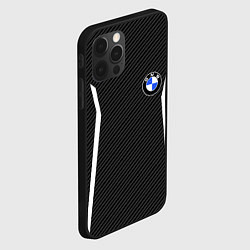 Чехол для iPhone 12 Pro Max BMW CARBON БМВ КАРБОН, цвет: 3D-черный — фото 2