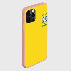 Чехол для iPhone 12 Pro Max Сборная Бразилии, цвет: 3D-светло-розовый — фото 2