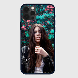 Чехол для iPhone 12 Pro Max Dua Lipa: Floral, цвет: 3D-черный