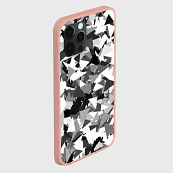 Чехол для iPhone 12 Pro Max Городской серый камуфляж, цвет: 3D-светло-розовый — фото 2