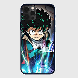 Чехол для iPhone 12 Pro Max My Hero Academia синий свет, цвет: 3D-черный