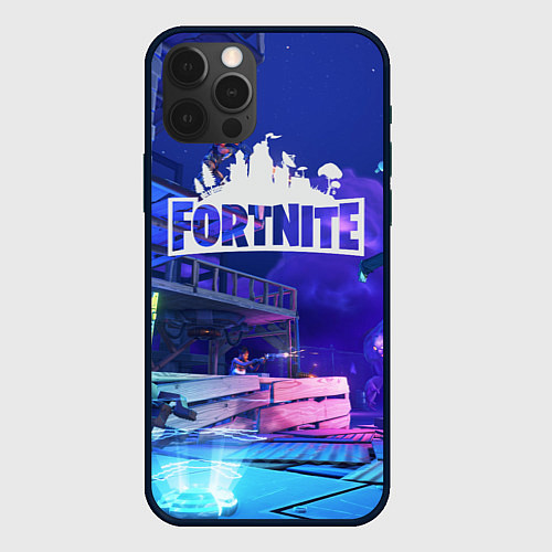 Чехол iPhone 12 Pro Max Fortnite Studio / 3D-Черный – фото 1