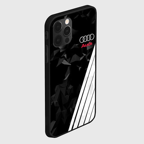 Чехол iPhone 12 Pro Max Audi: Black Poly / 3D-Черный – фото 2