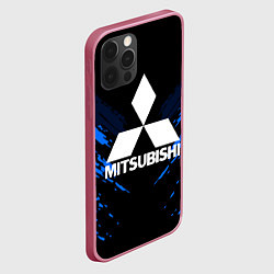 Чехол для iPhone 12 Pro Max Mitsubishi: Blue Anger, цвет: 3D-малиновый — фото 2