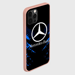 Чехол для iPhone 12 Pro Max Mercedes-Benz: Blue Anger, цвет: 3D-светло-розовый — фото 2
