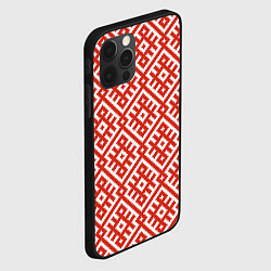 Чехол для iPhone 12 Pro Max Обережная вышивка, цвет: 3D-черный — фото 2