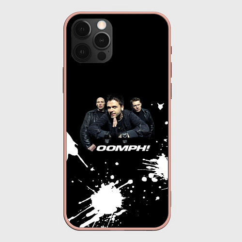 Чехол iPhone 12 Pro Max Группа OOMPH! / 3D-Светло-розовый – фото 1
