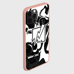 Чехол для iPhone 12 Pro Max Rainbow Six: Black & White, цвет: 3D-светло-розовый — фото 2