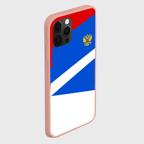 Чехол iPhone 12 Pro Max Russia: Light Sport / 3D-Светло-розовый – фото 2