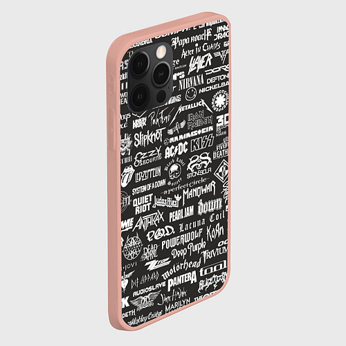 Чехол iPhone 12 Pro Max Rock Star / 3D-Светло-розовый – фото 2