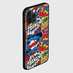 Чехол для iPhone 12 Pro Max Pop art pattern, цвет: 3D-черный — фото 2