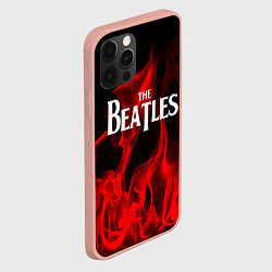 Чехол для iPhone 12 Pro Max The Beatles: Red Flame, цвет: 3D-светло-розовый — фото 2