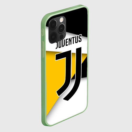 Чехол iPhone 12 Pro Max FC Juventus / 3D-Салатовый – фото 2
