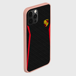 Чехол для iPhone 12 Pro Max Porsche: Sport Edition, цвет: 3D-светло-розовый — фото 2