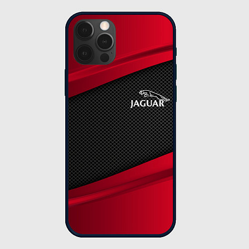 Чехол iPhone 12 Pro Max Jaguar: Red Sport / 3D-Черный – фото 1