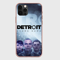 Чехол для iPhone 12 Pro Max Detroit: Become Human, цвет: 3D-светло-розовый