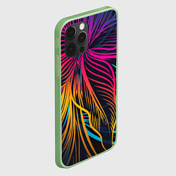 Чехол для iPhone 12 Pro Max Floral Design, цвет: 3D-салатовый — фото 2