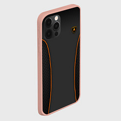 Чехол для iPhone 12 Pro Max Lamborghini Style, цвет: 3D-светло-розовый — фото 2