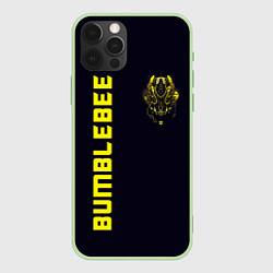 Чехол для iPhone 12 Pro Max Bumblebee Style, цвет: 3D-салатовый