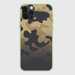 Чехол для iPhone 12 Pro Max Camouflage Khaki, цвет: 3D-салатовый