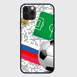 Чехол для iPhone 12 Pro Max Русский футбол, цвет: 3D-черный