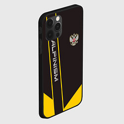 Чехол для iPhone 12 Pro Max Alpinism: Yellow Russia, цвет: 3D-черный — фото 2