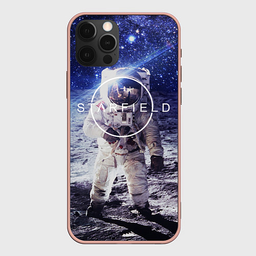 Чехол iPhone 12 Pro Max Starfield / 3D-Светло-розовый – фото 1