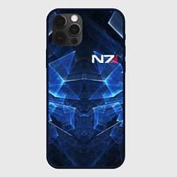 Чехол для iPhone 12 Pro Max Mass Effect: Blue Armor N7, цвет: 3D-черный