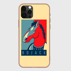 Чехол для iPhone 12 Pro Max BoJack Obey, цвет: 3D-светло-розовый