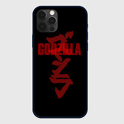 Чехол для iPhone 12 Pro Max Godzilla: Hieroglyphs, цвет: 3D-черный