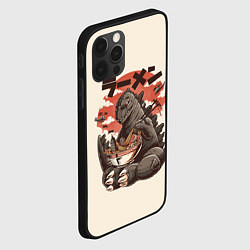 Чехол для iPhone 12 Pro Max Godzilla Eat, цвет: 3D-черный — фото 2