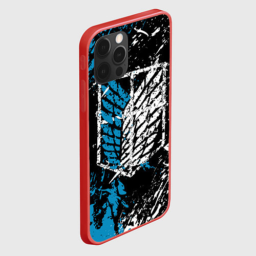 Чехол iPhone 12 Pro Max Разведкорпус / 3D-Красный – фото 2