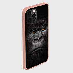 Чехол для iPhone 12 Pro Max Морда Гориллы, цвет: 3D-светло-розовый — фото 2