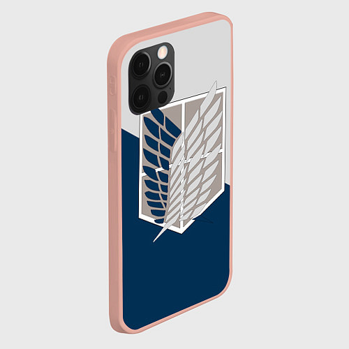 Чехол iPhone 12 Pro Max Крылья Свободы / 3D-Светло-розовый – фото 2