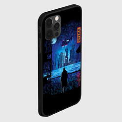 Чехол для iPhone 12 Pro Max Blade Runner: Dark Night, цвет: 3D-черный — фото 2