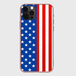 Чехол для iPhone 12 Pro Max American Patriot, цвет: 3D-светло-розовый