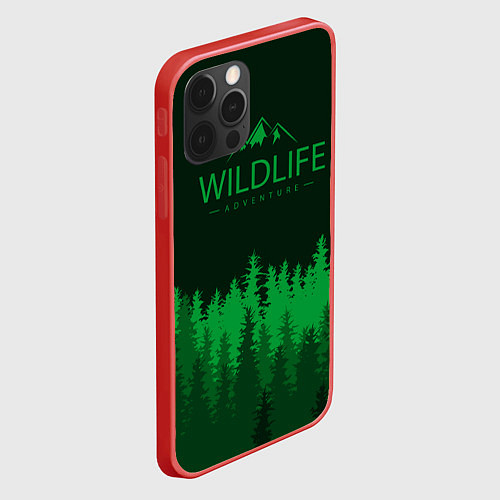 Чехол iPhone 12 Pro Max Wildlife Adventure / 3D-Красный – фото 2